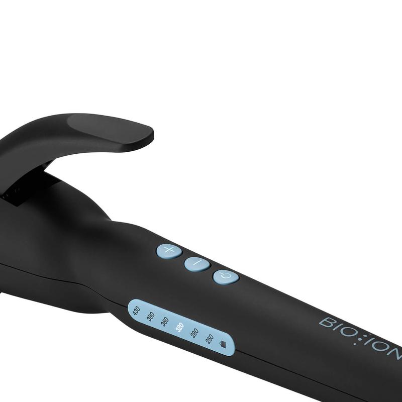 BIO IONIC OFFICIAL: Long Barrel Curling Iron - Hair Curler Adjustable Heat Settings, Effortless Voluminous Curls & Waves, Auto Shut-off, Easy to Use Styling Tool, For All Hair Types Comfort