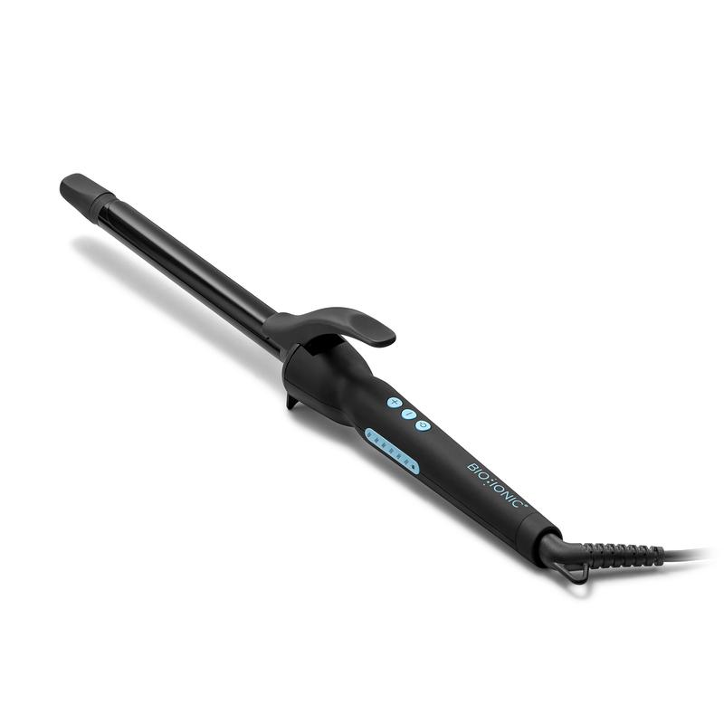 BIO IONIC OFFICIAL: Long Barrel Curling Iron - Hair Curler Adjustable Heat Settings, Effortless Voluminous Curls & Waves, Auto Shut-off, Easy to Use Styling Tool, For All Hair Types Comfort