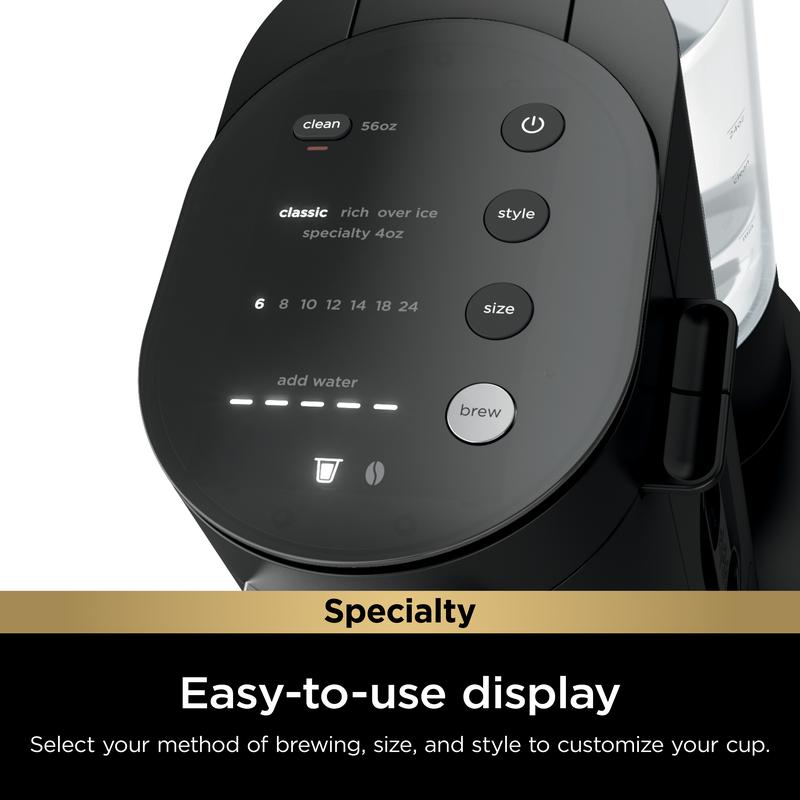 Ninja Single-Serve Pods & Grounds Specialty Coffee Maker Black - PB051