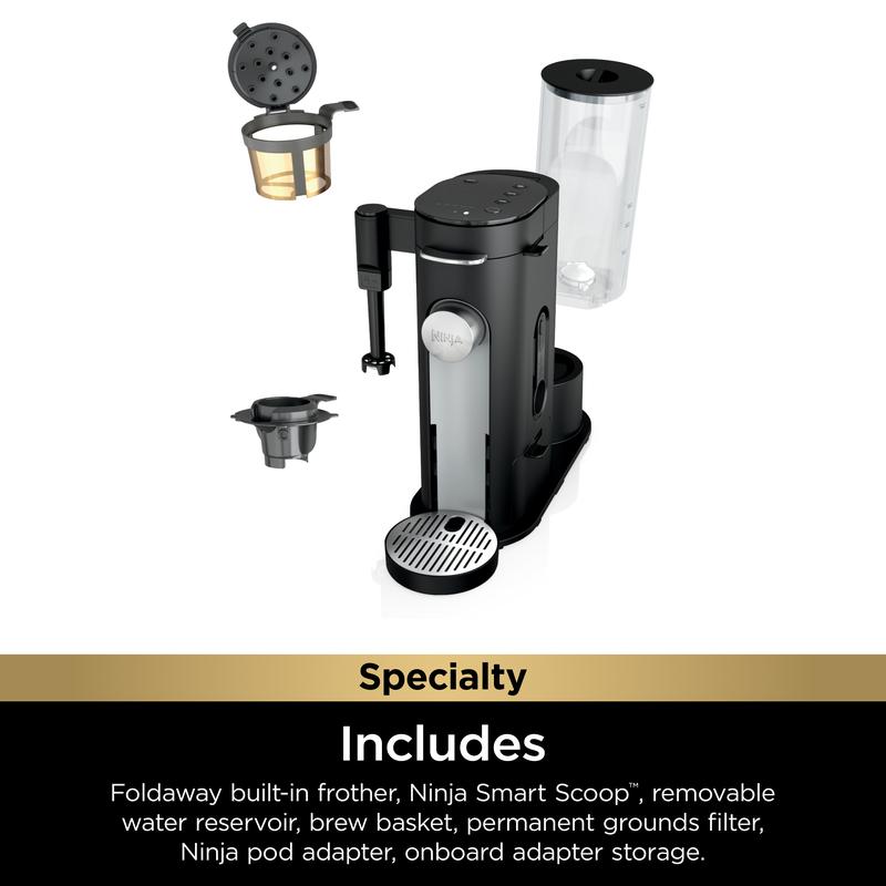 Ninja Single-Serve Pods & Grounds Specialty Coffee Maker Black - PB051