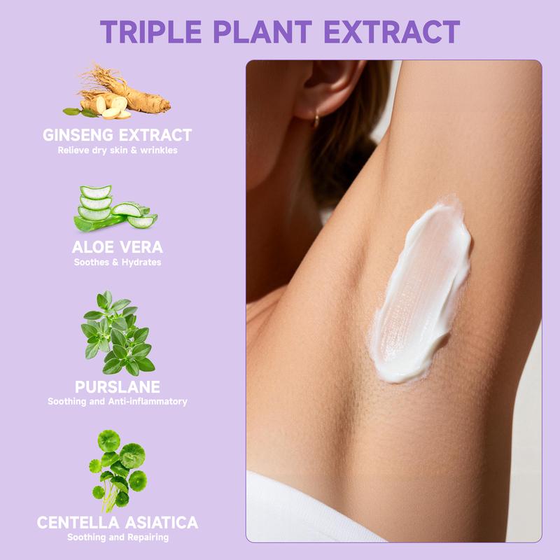 PHOFAY Bikini Pain-Free Hair removal spray for Sensitive Skin，Hypoallergenic Formula -Gentle & Fast-Acting Hair removal spray，Ginseng、Aloe & Hyaluronic Acid for Soothing Care,Suitable for Men & Women,backtoschool